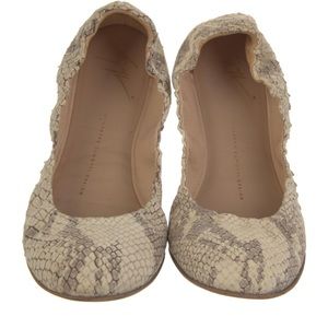 Giuseppe Zanotti snake print ballet flats